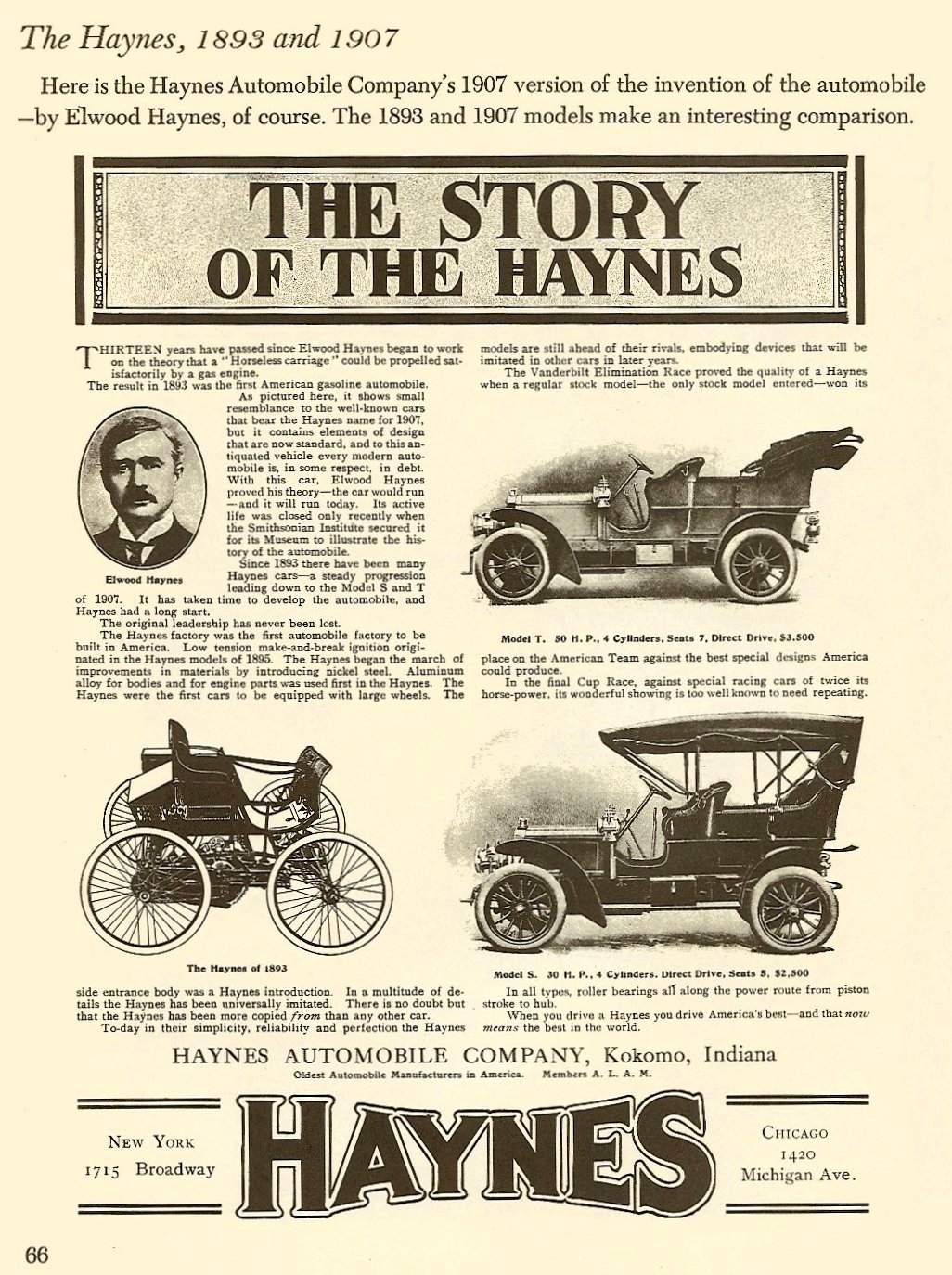 1907 Haynes-Apperson Auto Advertising